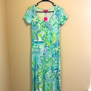 Lilly Pulitzer Maxi Dress in Multi Colors Sz Xs